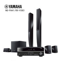 雅马哈（YAMAHA）NS-PA41+RX-V383 家庭影院 5.1声道 时尚立柱音响（七件套）黑色