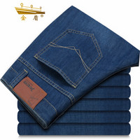 金盾（KIN DON）牛仔裤 新款男士时尚休闲直筒薄款牛仔长裤8116蓝色34
