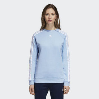 adidas 阿迪达斯 女子 三叶草系列 TRF CREW SWEAT 运动 卫衣 DH3173   蓝色  XL码