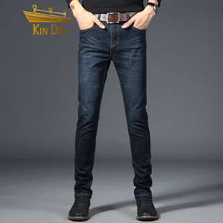 金盾（KIN DON）牛仔裤 新款男士商务休闲牛仔裤QT2025-09黑色28