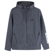 adidas 阿迪达斯 女子 型格系列 HOODED TT LNG 运动 夹克 DT2404 灰色 XL码