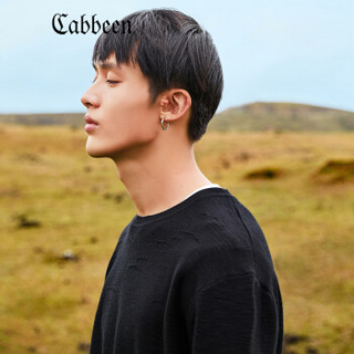 CABBEEN 卡宾 男装青年宽松长袖圆领针织衫潮流上衣套头毛衣 3183107532