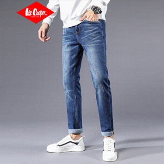 Lee Cooper 时尚牛仔裤男舒适有型修身长裤 LEEN3YM2010中蓝 33码