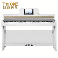 The ONE 壹枱 智能教学电钢琴 仿象牙88键重锤 TOP2纯爱白套机