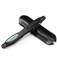 funsonca 折叠无金属男女时尚老花镜 镀膜超薄镜片 绿膜高清 便携老花镜 6107黑色 250度