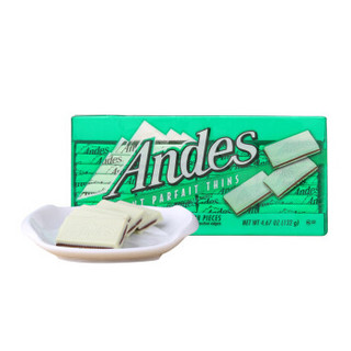 Andes 安迪士 双层薄菏夹心巧克力片 薄菏味 132g 盒装