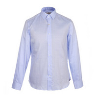 CANALI 康纳利 男士浅蓝色棉质长袖衬衫 XA1 GD01353 401 42码