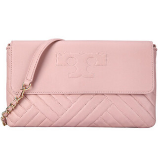 TORY BURCH 汤丽柏琦 女士粉色皮质单肩斜挎包 50645 672