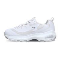 SKECHERS 斯凯奇 熊猫休闲鞋女款 D'LITES系列 时尚绑带厚底增高 88888122-WHT 雪白色 36