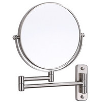 橱卫帮 （CVBAB）化妆镜 浴室 壁挂式 伸缩折叠 美容镜 双面（拉丝）化妆镜7倍CM06BN