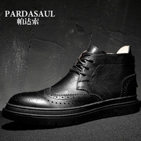 Pardasaul 帕达索 男士百搭中高帮英伦休闲皮鞋 PB80903