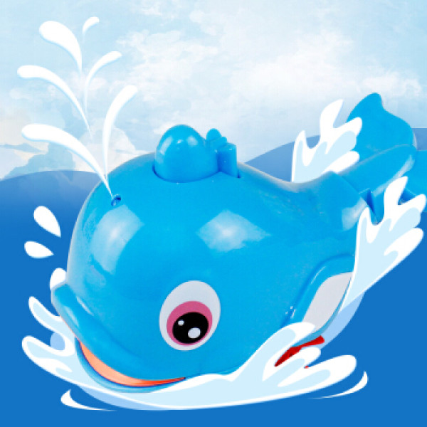 商品洁比世 浴室玩具抖音同款 喷水小海豚 宝宝洗澡捏捏叫戏水玩具