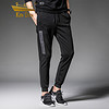 金盾（KIN DON）休闲裤 新款男士时尚简约休闲运动长裤A127-K132黑色4XL