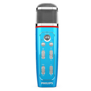 飞利浦（PHILIPS）VTR5160 高品质多功能语音麦克风 K歌 录音 语音转文本 蓝色