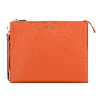 MICHAEL KORS 迈克·科尔斯 MERCER系列 MK女包女士牛皮手拿包 32S7GM9U3L ORANGE橙色