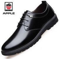 APPLE 美国苹果 男士正装经典系带英伦风圆头软底耐磨商务休闲皮鞋 508