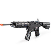 双鹰 （DOUBLE E） 拼装积木步枪模型启蒙组装积木枪 男孩玩具6-14岁礼物M4A1-C81005