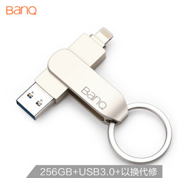 喜宾（banq）256GB USB3.0苹果U盘 A50高速版 银色 苹果 用U盘