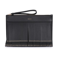 BALLY 巴利 女士黑色牛皮手拿包 LOLLIS W.FR/50
