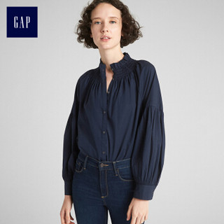 Gap 盖璞 女装棉质柔软荷叶边领口女士上衣 356229