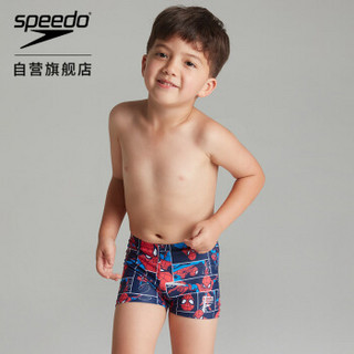 速比涛/Speedo 儿童泳衣 漫威蜘蛛侠系列 婴幼儿平角泳裤 海蓝/红色 4 805394C887