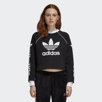 adidas 阿迪达斯 三叶草 女子 三叶草系列 SWEATER 运动 卫衣  DH4714  黑色  M码