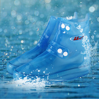 回力 男女成人款雨天户外防水防滑加厚雨鞋套 HXL218 蓝色 2XL