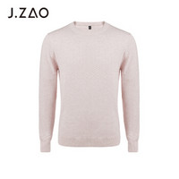 J.ZAO 男士针织衫混纺时尚提花圆领针织衫加厚 杏色 M(175/96A) *3件