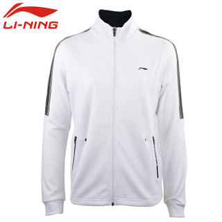 LI-NING 李宁 瑜伽健身运动户外跑步开衫外套卫衣 AWDN912-1 L码 白色