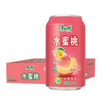 康师傅 水蜜桃 蜜桃味饮料 易拉罐装310ml*24瓶 整箱装