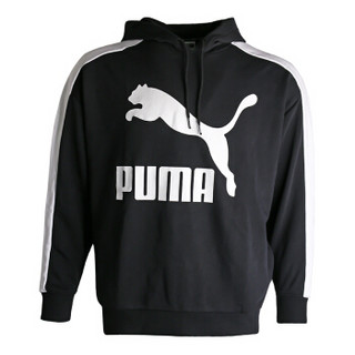 PUMA 彪马 女子 帽衫 套头衫 CLASSICS LOGO T7 针织卫衣 579056 51黑色L码