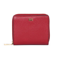 MICHAEL KORS 迈克·科尔斯 MONEY PIECES系列 MK女包 女士皮革短款钱包钱夹 32F8GF6Z0L MAROON褐红色