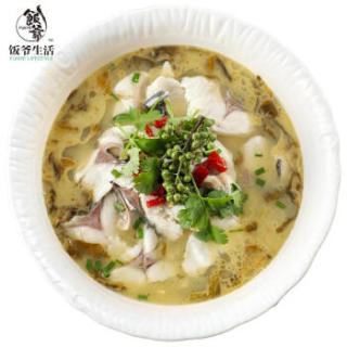 饭爷生活 酸菜鱼(含调味料) 500g 鱼肉 海鲜 方便菜