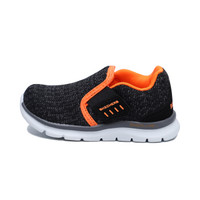 斯凯奇(SKECHERS)儿童鞋舒适休闲鞋 男女童保暖运动鞋95068N/BKOR 黑色/橘色 06C/21.5码