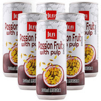 原装进口百香果味果汁（含原果.果肉）240ml*6组合装马来西亚进口皆富JEFI