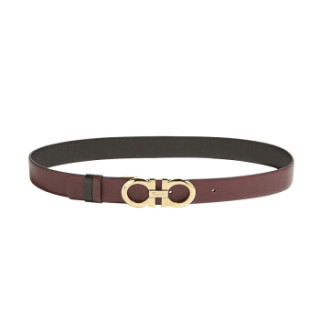 Salvatore Ferragamo 菲拉格慕 女士酒红色牛皮革腰带 0693241_C _ 95