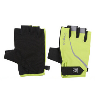 TOREAD 探路者 男女通用保暖滑雪手套 ZELF80090-D34X 柠檬绿半手指指骑行手套 L
