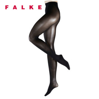 FALKE 德国鹰客 Sensual Cotton 30D女士连裤袜打底裤 黑色black S 40085-3009-S
