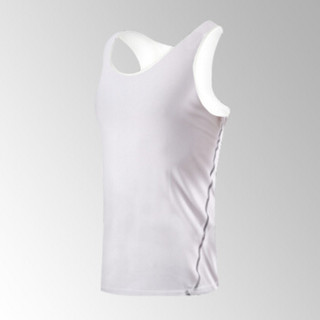 FANDIMU 范迪慕 健身T恤新品休闲男子速干透气上衣跑步健身运动服 FNZ9001-白色-单件背心-M