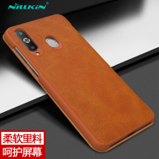 耐尔金(NILLKIN)三星A8s手机壳 秦系列手机保护皮套 棕色