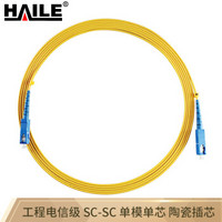 HAILE 海乐HJ-1SC-SC-S8 电信级单芯单模光纤跳线网线（SC-SC，9/125）8米