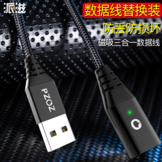 派滋 磁吸数据线替换装 无转接头 适用于本链接1米2米的数据线替换 单根线 2米长