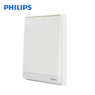 飞利浦(PHILIPS) 飞逸系列开关白色一位双控开关带荧光指示