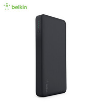 贝尔金（BELKIN）15000毫安聚合物电芯通用型便携式5伏快充移动电源/充电宝超轻超薄大容量双USB输出黑色