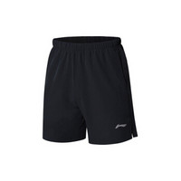 LI-NING 李宁 AAPN259-3 羽毛球系列 男 比赛裤 标准黑 3XL码