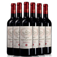法国进口红酒 波尔多AOC 圣罗瑞教堂干红葡萄酒 2014年 整箱装 750ml*6瓶