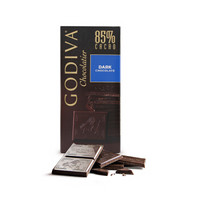 GODIVA 歌帝梵 85%可可黑巧克力片 100g 排块