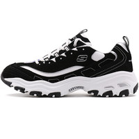 SKECHERS 斯凯奇 男 LIFESTYLE SPORT D’LITES系列男士绑带运动鞋 运动 休闲鞋 52675/BKW 黑色 44码 US10.5码