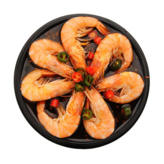 京鲁远洋 冷冻辣媚媚小红虾 280g 罐装 解冻即食 半成品方便菜 自营海鲜水产