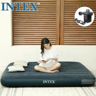 INTEX 充气床垫露营气垫床户外防潮垫 家用空气床午休双人折叠床升级款